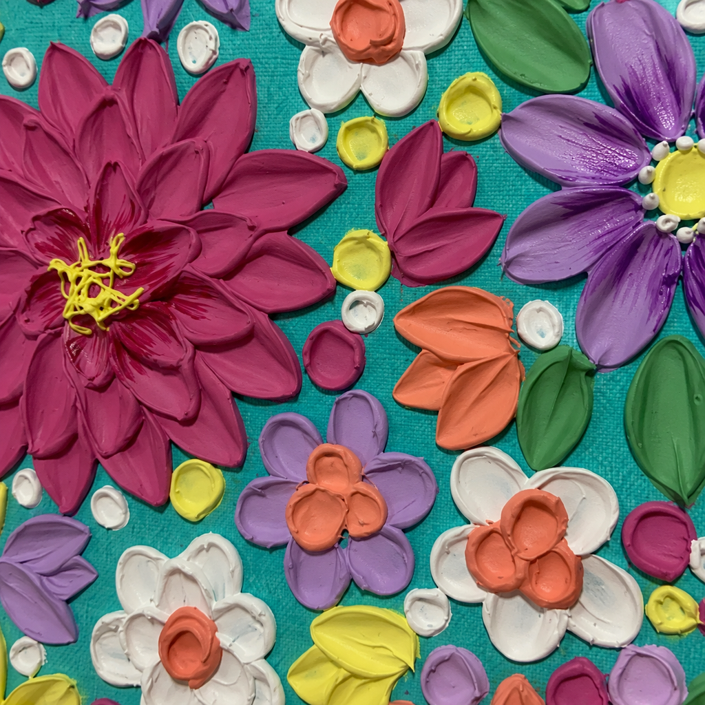 Aqua Flowers