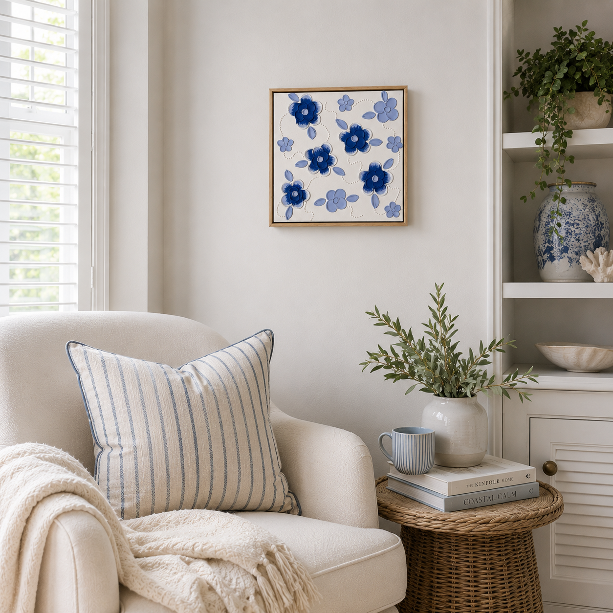 Blue White Flowers