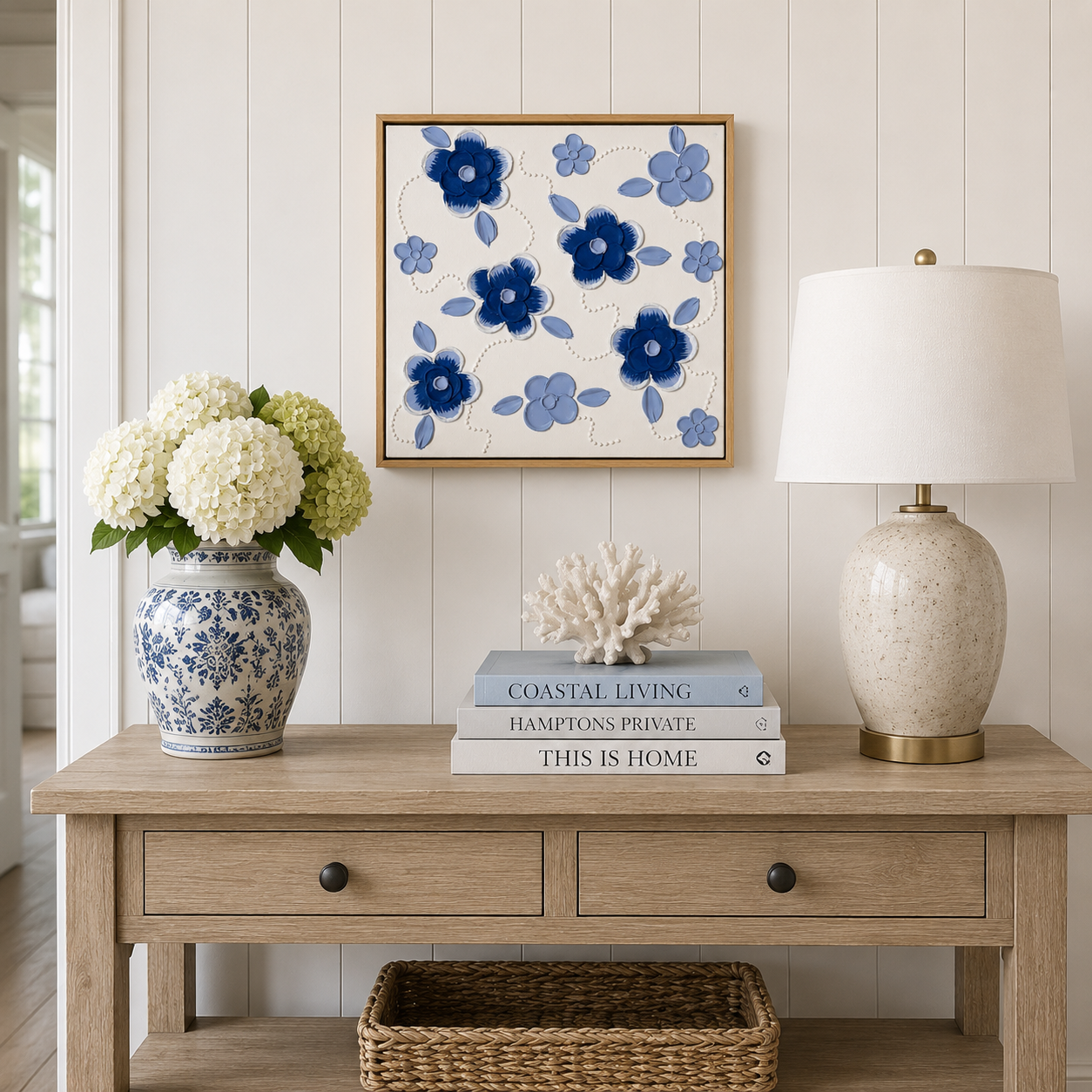 Blue White Flowers