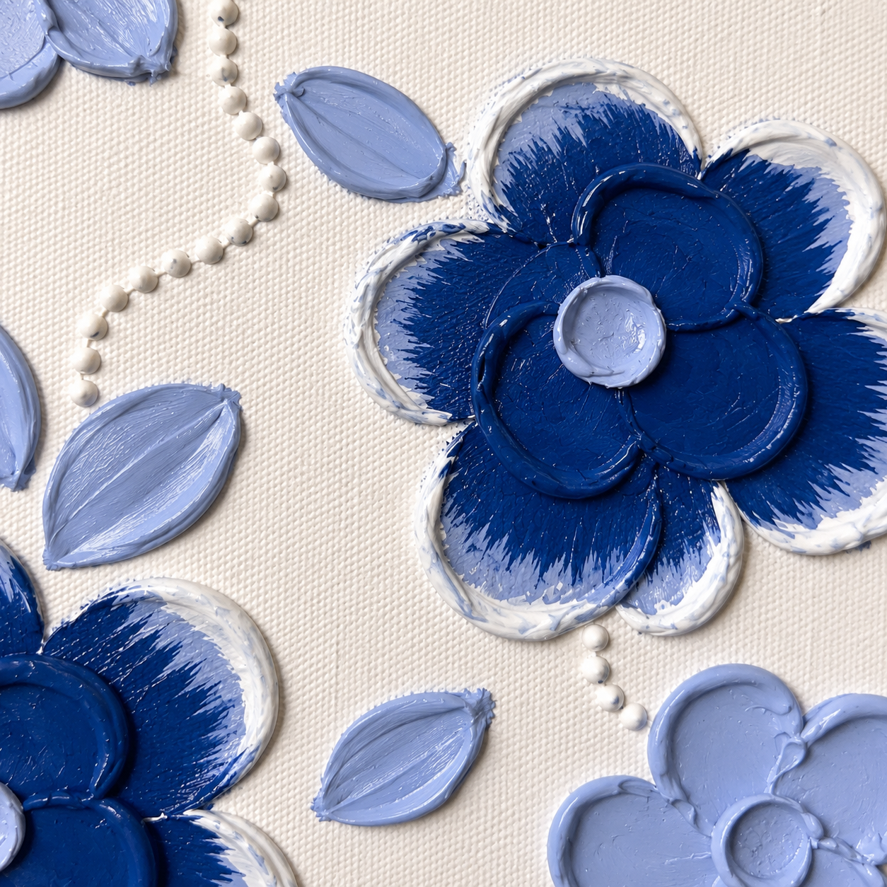 Blue White Flowers