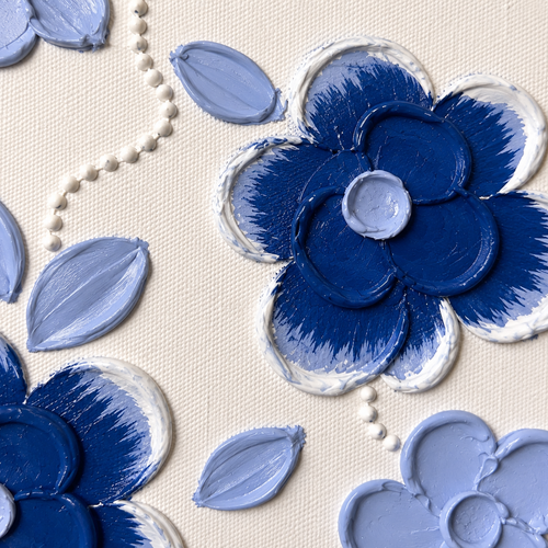 Blue White Flowers
