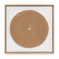 Circle Earth 30x30cm – framed on white background