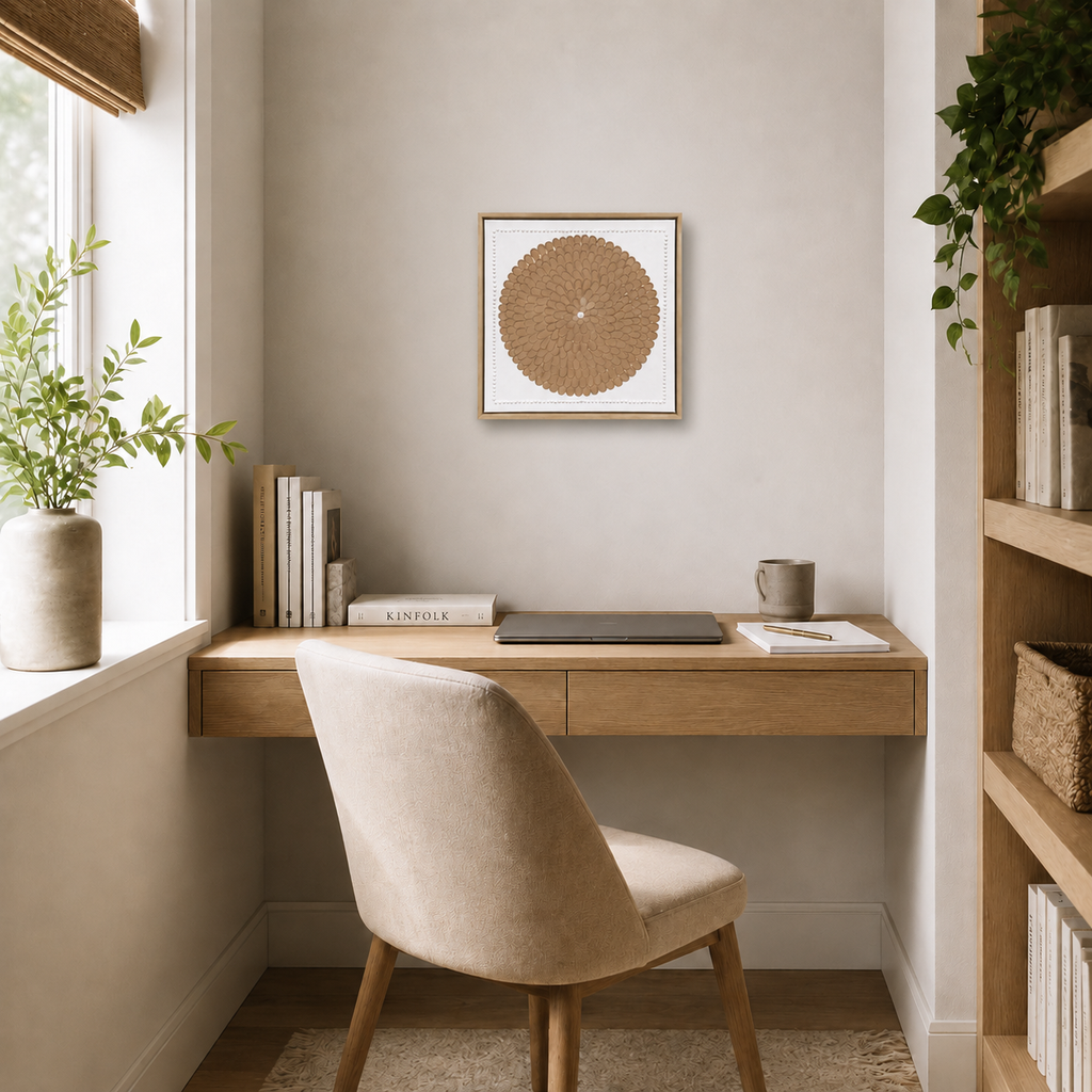 Circle Earth 30x30cm – study nook lifestyle