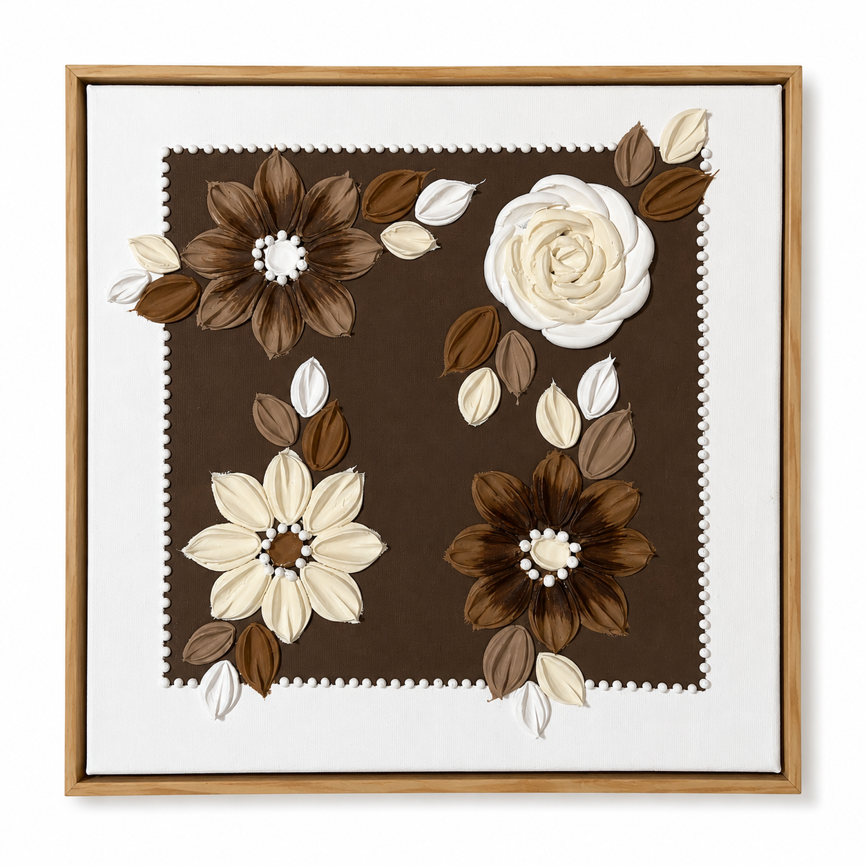 Earthy Flowers Square