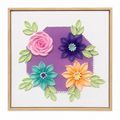 Lilac Flowers Octagon 30x30cm – framed on white background