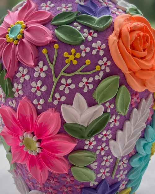 Autumn Season Vase — close up detail