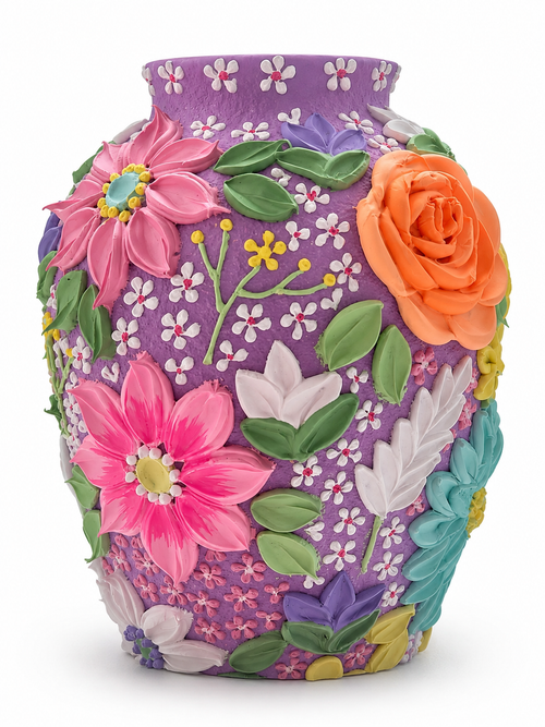 Autumn Season Vase — white background