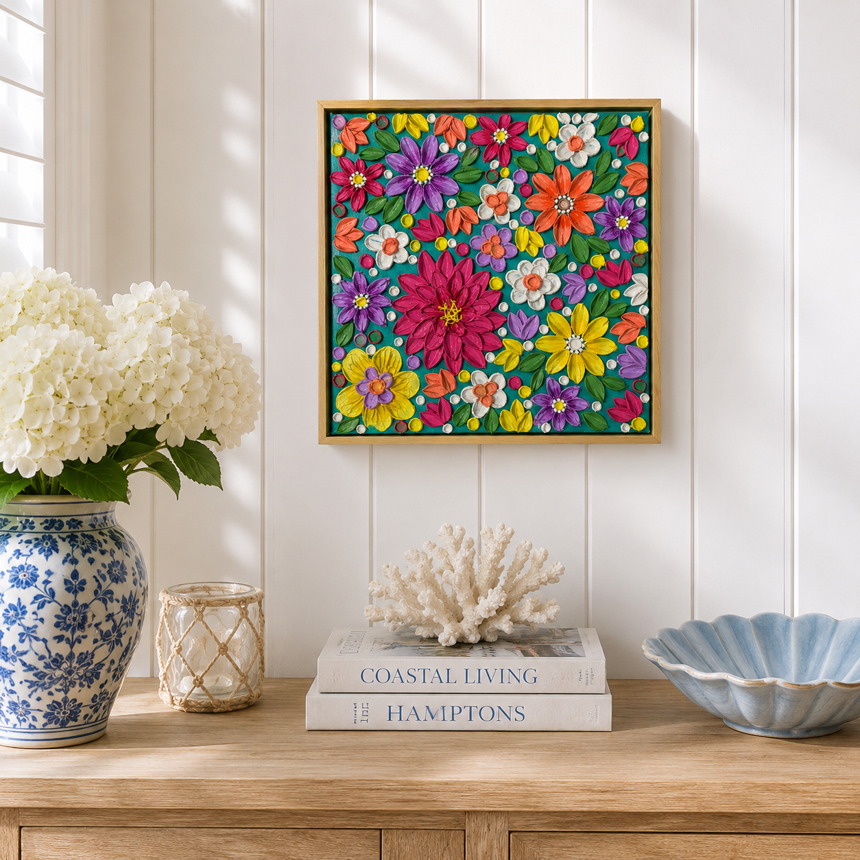Aqua Flowers