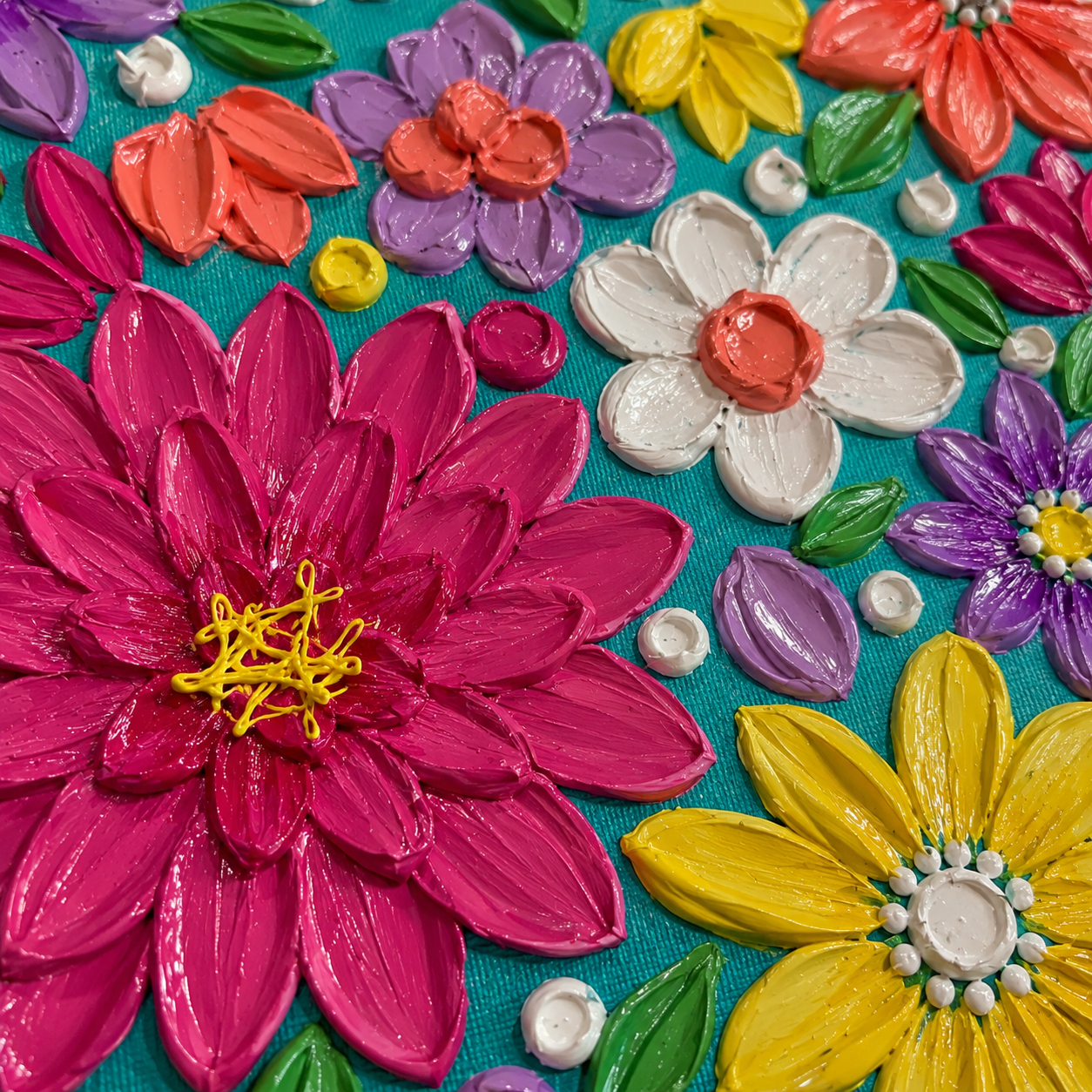 Aqua Flowers